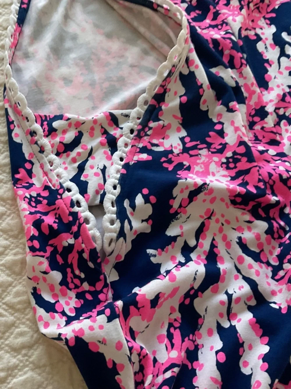 Lilly Pulitzer Gianni Halter Romper Nauti Navy Beyond The Sea - Picture 3 of 8